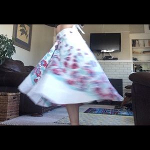 shabby chic 100% cotton wrap skirt s-xs